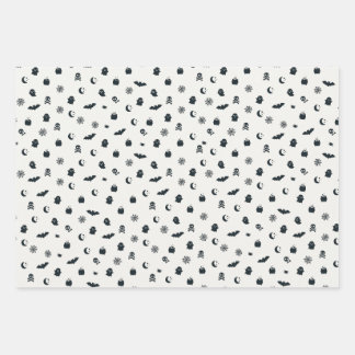 Fun Halloween-themed gift wrapping paper