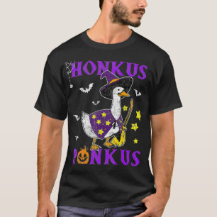 Fun Halloween Witches Duck Cute Honkus Ponkus Vint T-Shirt