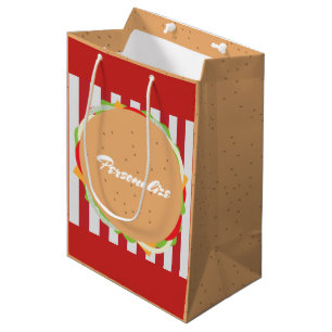 Fun hamburger gift bag