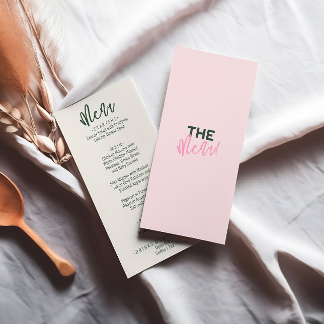 Fun Handwritten Colourful Pastel Summer Wedding Menu (Creator Uploaded)