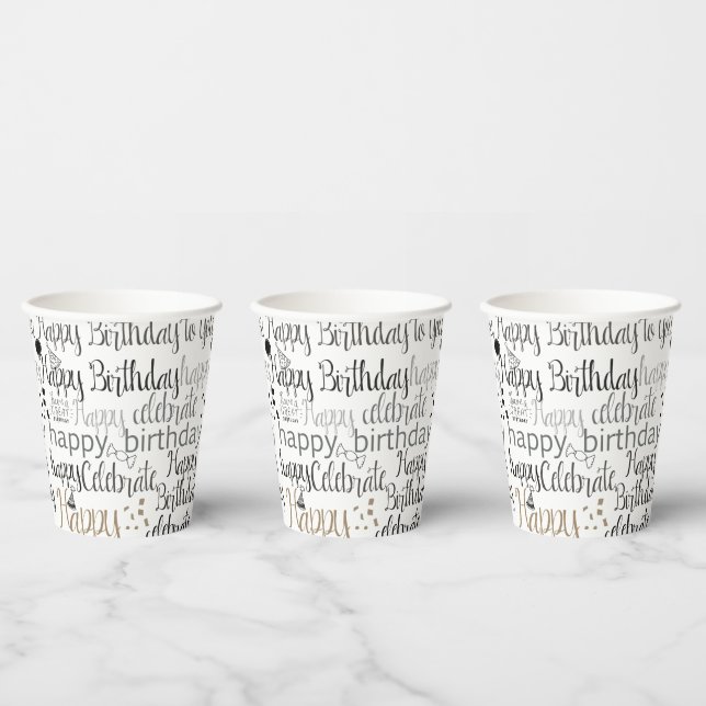 Fun Happy Balloons Birthday Paper Cups (Multi)