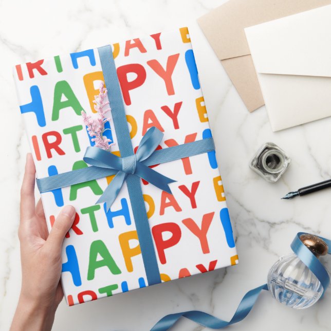 Fun Happy Birthday  Wrapping Paper (Gifting)