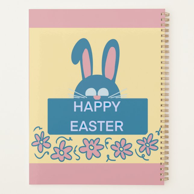 Fun Happy Easter Bunny  Planner (Back)