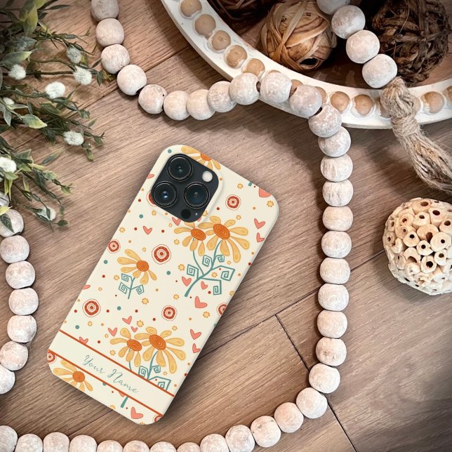 Fun Happy Flowers Cute Pattern Inspirivity Case (Creator Uploaded)