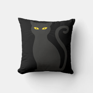 Fun Happy Halloween Cat Cushion