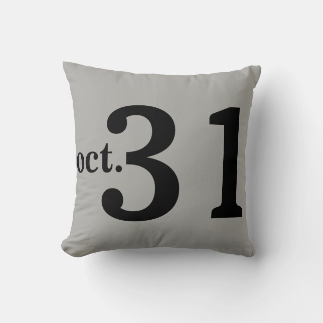 Fun Happy Halloween October 31st Cushion (Front)