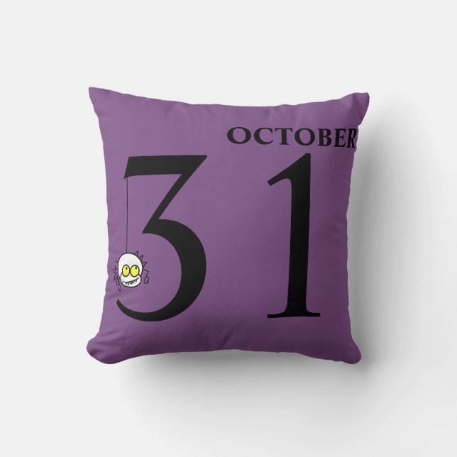 Fun Happy Halloween October 31st Cushion (Front)