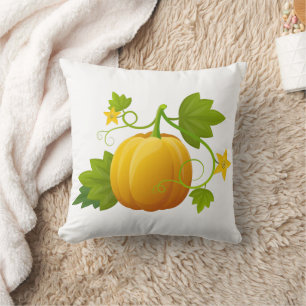 Fun Happy Halloween Pumpkin Crow Cushion