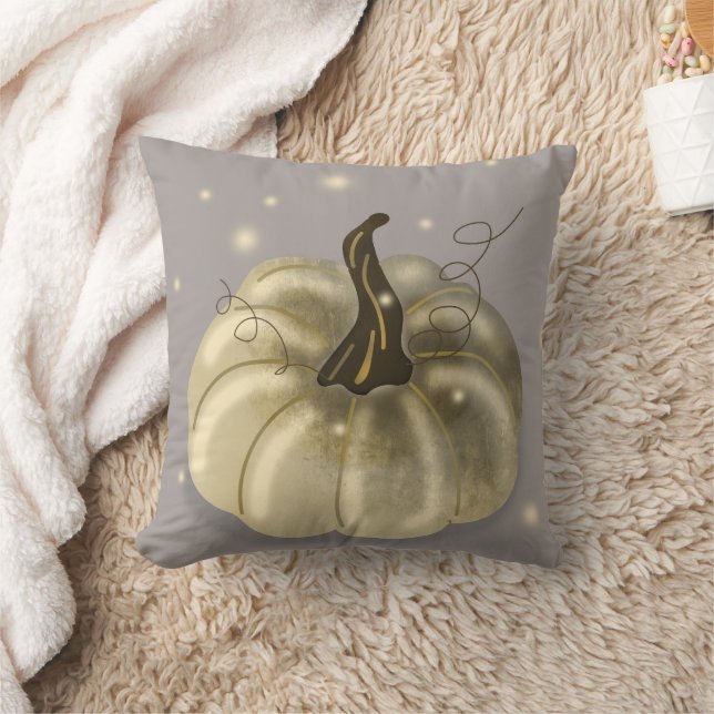 Fun Happy Halloween Pumpkin Crow Cushion (Blanket)