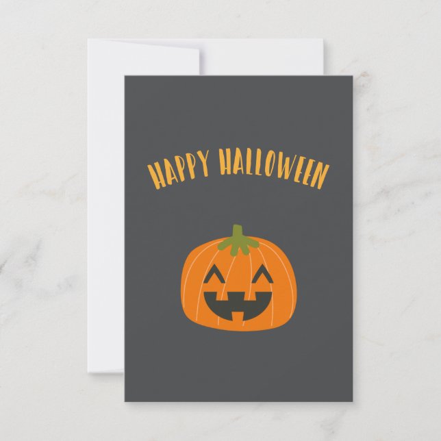 Fun "Happy Halloween" Pumpkin Custom (Front)