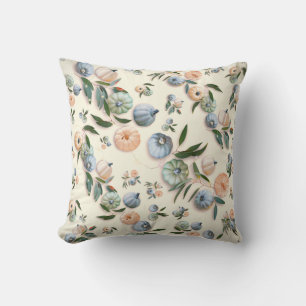 Fun Happy Halloween Pumpkins Pattern Background Cushion