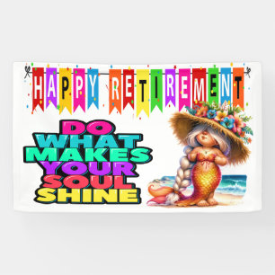 FUN HAPPY RETIREMENT BANNER