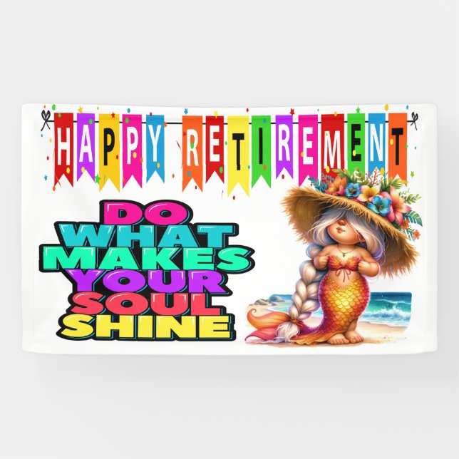 FUN HAPPY RETIREMENT  BANNER (Horizontal)