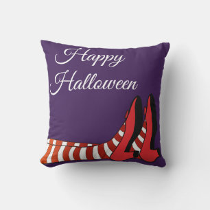 Fun Happy Retro Halloween Witch Cushion