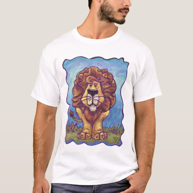 Fun Heads and Tails Lion Light T-Shirts (Front)