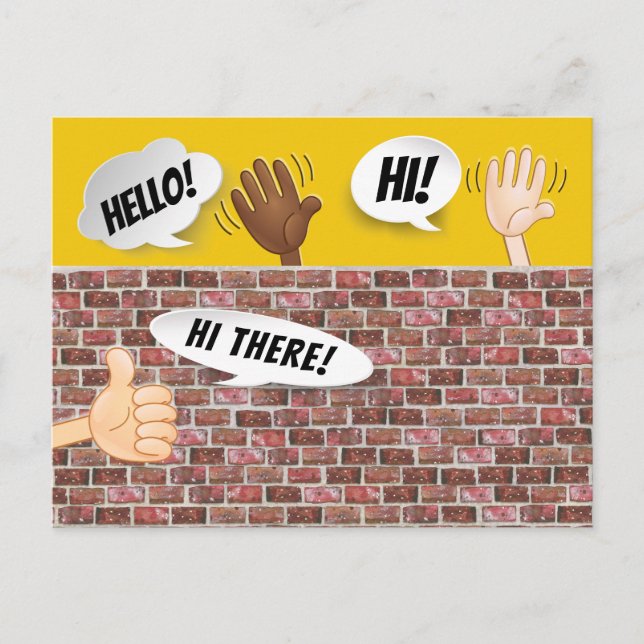 FUN HELLO Postcard (Front)