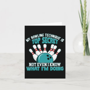Fun Hilarious Bowler Joke Humour Funny Bowling Des Card