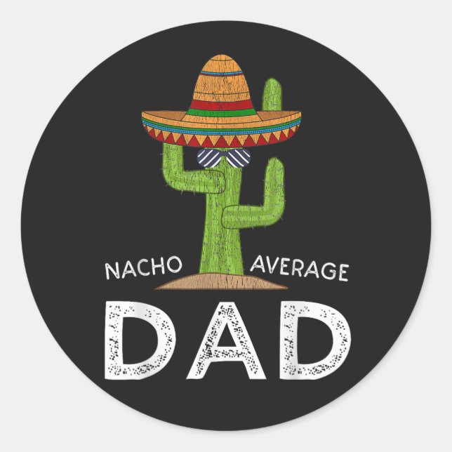 Fun Hilarious Dad Joke _ Funny Saying Dad Classic Round Sticker (Front)