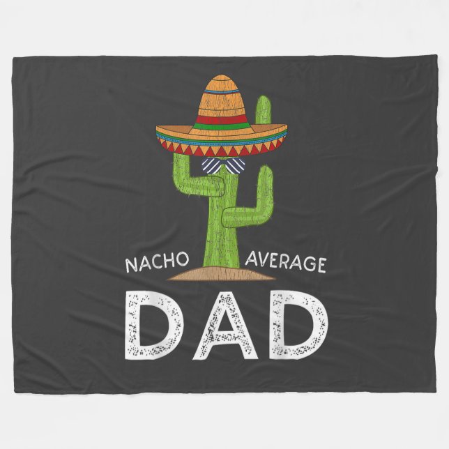 Fun Hilarious Dad Joke _ Funny Saying Dad Fleece Blanket (Front (Horizontal))
