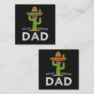 Fun Hilarious Dad Joke _ Funny Saying Dad Square Business Card