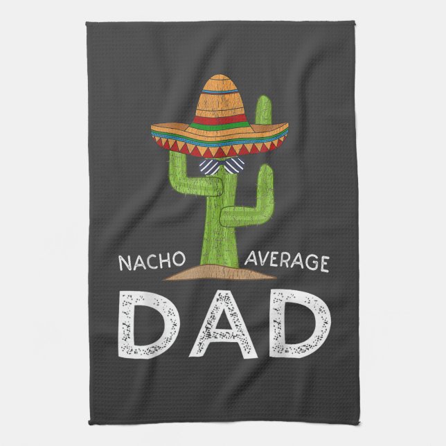 Fun Hilarious Dad Joke _ Funny Saying Dad Tea Towel (Vertical)