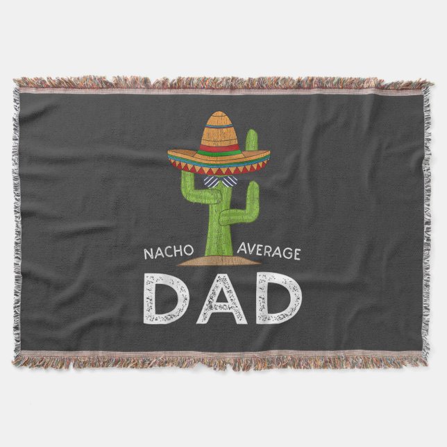 Fun Hilarious Dad Joke _ Funny Saying Dad Throw Blanket (Front)