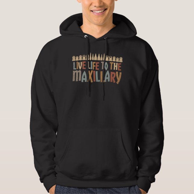 Fun Hilarious Dental Humor Saying Dentist Joke Hoodie (Front)