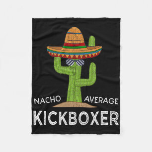 Fun Hilarious Kickboxer Meme Funny Kickboxing  Fleece Blanket