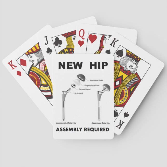 Fun Hip Surgery - Assembly Required Playing Cards (Back)