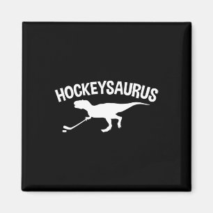 Fun Hockey Dinosaur Hockeysaurus Gift Magnet