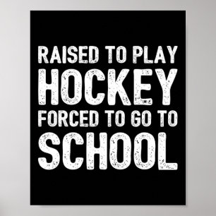 Fun Hockey  For Kids  Ice Hockey Lover Coach Poster