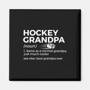 Fun Hockey Grandpa Definition Best Grandpa Ever Magnet