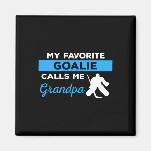 Fun Hockey Grandpa  Goalie Player Sports  Gift Magnet