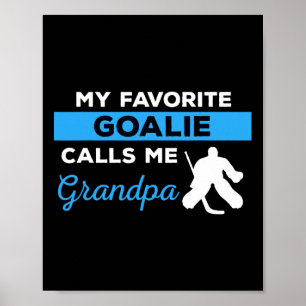 Fun Hockey Grandpa Goalie Player Sports Gift Poster