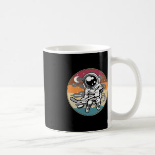 Fun Hockey Player Cosmonaut Boys Kids Gift Astrona Coffee Mug