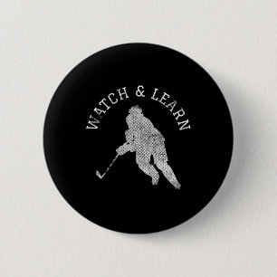 Fun Hockey Player Expertise Bragging 6 Cm Round Badge