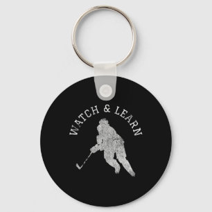 Fun Hockey Player Expertise Bragging Key Ring