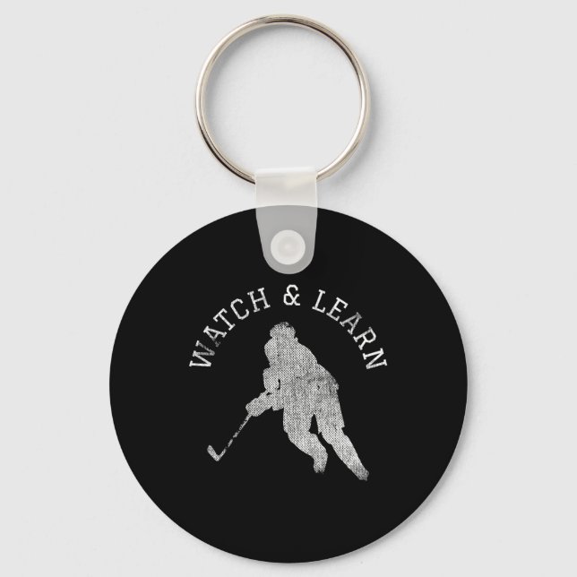 Fun Hockey Player Expertise Bragging  Key Ring (Front)