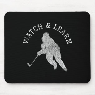 Fun Hockey Player Expertise Bragging Mouse Pad