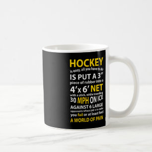 Fun Hockey Quote Hockey Is Easy Gift For Men Women Coffee Mug