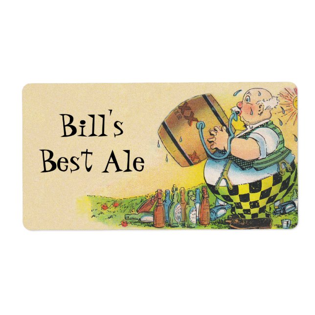 Fun Homebrewing Bottle Labels Beer Brewing Gift (Front)