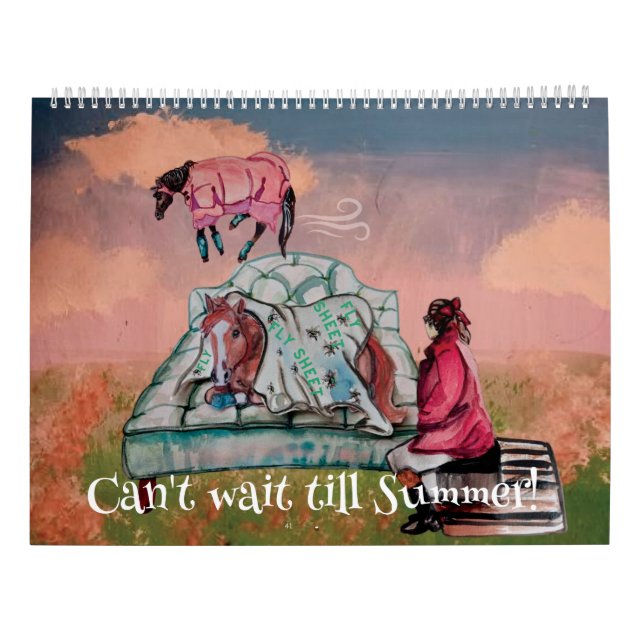 fun horse illustrations from my stories calendar (Back)