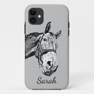 Fun Horse Peeking out Cartoon Animal to Customise iPhone 11 Case
