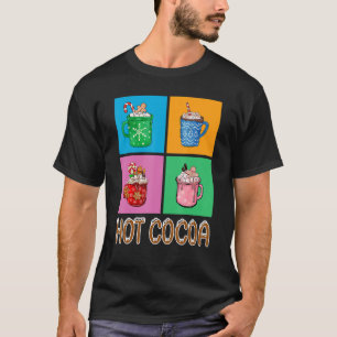 Fun Hot Cocoa Holiday Graphic Design T-Shirt
