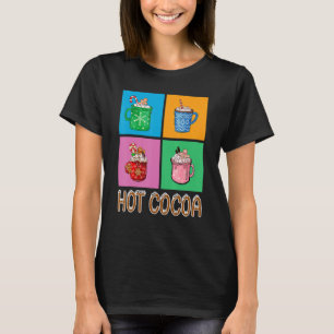 Fun Hot Cocoa Holiday Graphic Design T-Shirt