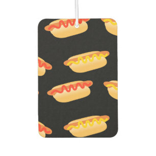 Fun Hot Dogs Pattern Car Air Freshener