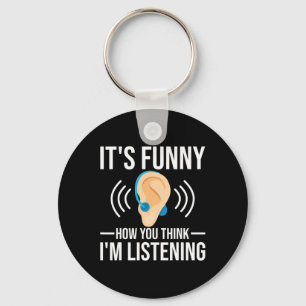 Fun How You Think Deaf Deaf Awareness Key Ring