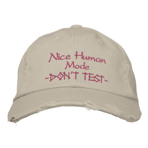 Fun Humorous Embroidered Hat