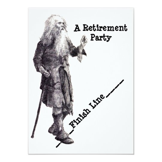 Fun Humour Man Reaching Retirement Party Card