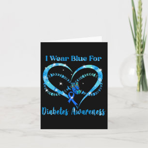 Fun I Blue Wear Diabetes Awareness Mother's Day Ch Card